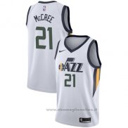 Maglia Utah Jazz Erik Mccree NO 21 Association 2017-18 Bianco