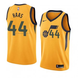 Maglia Utah Jazz Isaac Haas NO 44 Statement 2018 Giallo