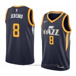 Maglia Utah Jazz Jonas Jerebko NO 8 Icon 2018 Blu