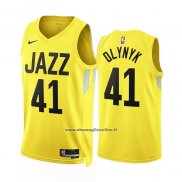 Maglia Utah Jazz Kelly Olynyk #41 Icon 2022-23 Giallo