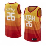 Maglia Utah Jazz Kyle Korver NO 26 Citta 2018 Giallo