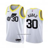 Maglia Utah Jazz Ochai Agbaji #30 Association 2022-23 Bianco