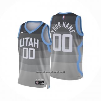 Maglia Utah Jazz Personalizzate Citta 2025-26 Grigio