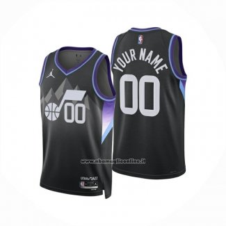 Maglia Utah Jazz Personalizzate Statement 2025-26 Nero