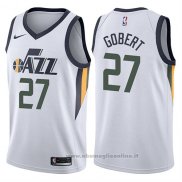 Maglia Utah Jazz Rudy Gobert NO 27 Association 2017-18 Nero