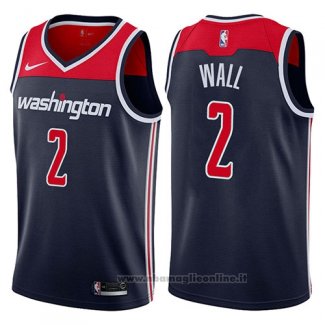 Maglia Washington Wizards John Wall NO 2 2017-18 Blu