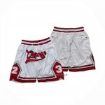 Pantaloncini Chicago Bulls Just Don Bianco1  Pantaloncini Chicago Bulls Just Don Bianco1