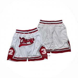 Pantaloncini Chicago Bulls Just Don Bianco1