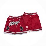 Pantaloncini Chicago Bulls Mitchell & Ness Just Don Rosso