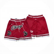 Pantaloncini Chicago Bulls Mitchell & Ness Just Don Rosso