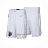 Pantaloncini Dallas Mavericks Citta 2024-25 Bianco