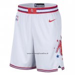 Pantaloncini Houston Rockets Citta 2025-26 Bianco