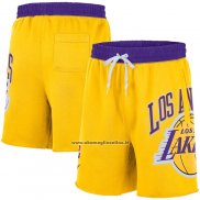 Pantaloncini Los Angeles Lakers Big Logo Just Don Giallo