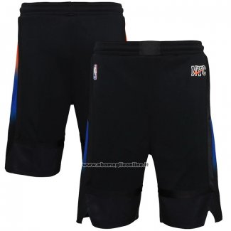 Pantaloncini New York Knicks Citta 2020-21 Nero