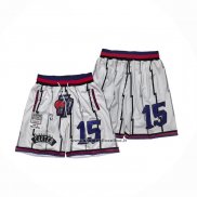 Pantaloncini Toronto Raptors Mitchell & Ness Hardwood Classics Bianco