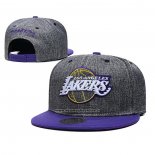 Cappellino Los Angeles Lakers Ajustable Viola Grigio