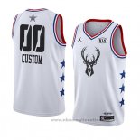 Maglia All Star 2019 Milwaukee Bucks Personalizzate Bianco