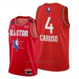 Maglia All Star 2020 Los Angeles Lakers Alex Caruso NO 4 Rosso