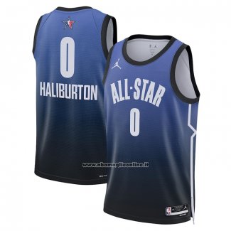 Maglia All Star 2023 Indiana Pacers Tyrese Haliburton #0 Blu