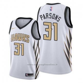 Maglia Atlanta Hawks Chandler Parsons NO 31 Citta Bianco