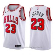 Maglia Bambino Chicago Bulls Michael Jordan NO 23 2017-18 Bianco