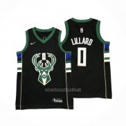 Maglia Bambino Milwaukee Bucks Damian Lillard #0 Statement 2018-19 Nero