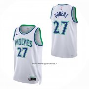 Maglia Bambino Minnesota Timberwolves Rudy Gobert No 27 Association 2026-27 Bianco