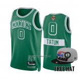 Maglia Boston Celtics Jayson Tatum #0 Citta 2022 NBA Finals Verde