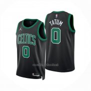 Maglia Boston Celtics Jayson Tatum No 0 Statement 2025-26 Nero