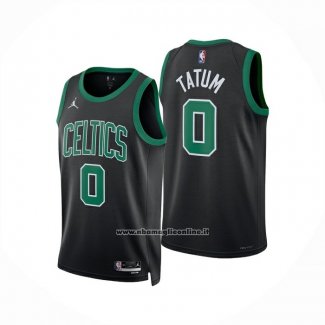 Maglia Boston Celtics Jayson Tatum No 0 Statement 2025-26 Nero