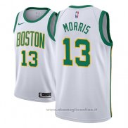Maglia Boston Celtics Marcus Morris NO 13 Citta 2018-19 Bianco