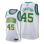 Maglia Boston Celtics Romeo Langford NO 45 Citta 2019-20 Bianco