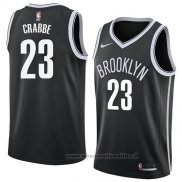 Maglia Brooklyn Nets Allen Crabbe NO 23 Icon 2018 Nero