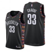 Maglia Brooklyn Nets Allen Crabbe NO 33 Citta 2019 Nero