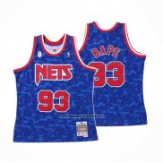 Maglia Brooklyn Nets Bape #93 Hardwood Classic Blu