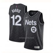 Maglia Brooklyn Nets Joe Harris #12 Earned 2020-21 Nero