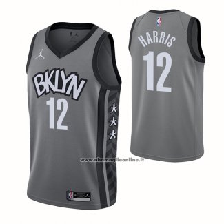 Maglia Brooklyn Nets Joe Harris #12 Statement 2021 Grigio