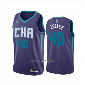 Maglia Charlotte Hornets Cody Zeller #40 Statement Edition Viola