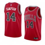 Maglia Chicago Bulls Jakarr Sampson NO 14 Icon 2018 Rosso