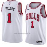 Maglia Chicago Bulls Jameer Nelson NO 1 Association 2018 Bianco