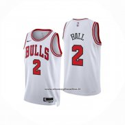 Maglia Chicago Bulls Lonzo Ball No 2 Association 2025-26 Bianco