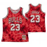 Maglia Chicago Bulls Michael Jordan #23 Galaxy Rosso