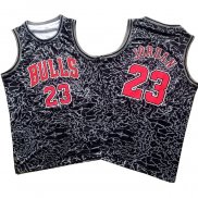 Maglia Chicago Bulls Michael Jordan NO 23 Mitchell & Ness Nero2