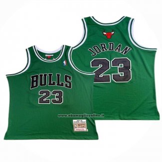 Maglia Chicago Bulls Michael Jordan #23 Throwback Verde