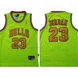 Maglia Chicago Bulls Michael Jordan NO 23 Verde