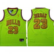 Maglia Chicago Bulls Michael Jordan NO 23 Verde