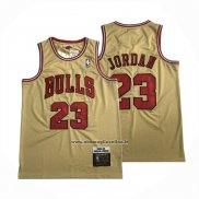 Maglia Chicago Bulls Michael Jordan No 23 Mitchell & Ness 1995-96 Oro