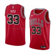 Maglia Chicago Bulls Willie Reed NO 33 Icon 2018 Rosso