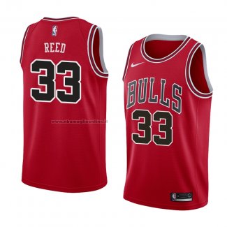 Maglia Chicago Bulls Willie Reed NO 33 Icon 2018 Rosso