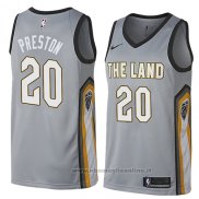 Maglia Cleveland Cavaliers Billy Preston NO 20 Citta 2018 Grigio